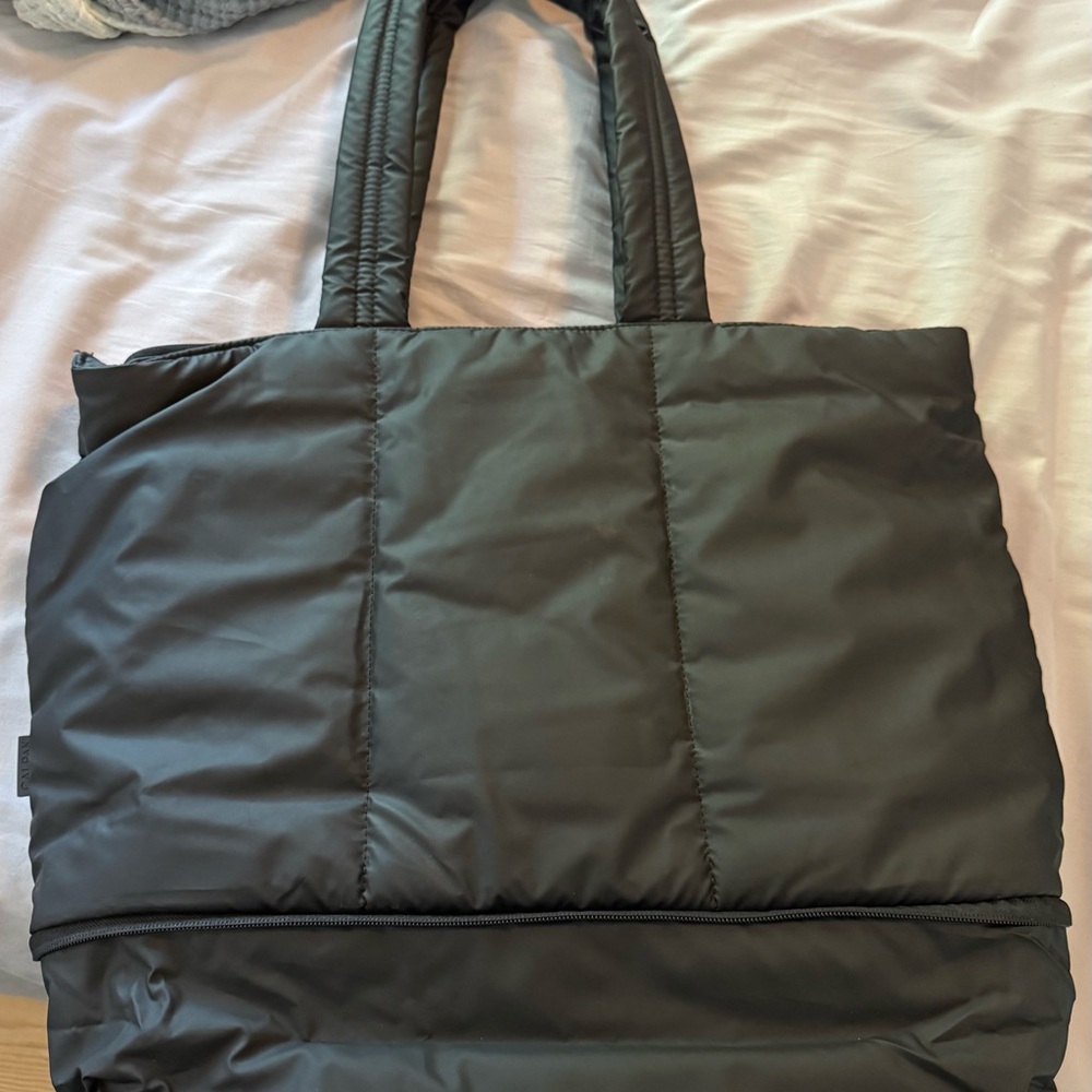 Calpak Luka Expandable Laptop Tote in Matte Black
